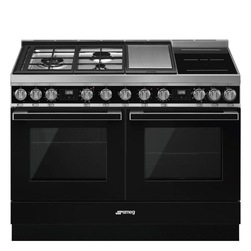 PIANO DE CUISSON 120CM "Portofino" noir
