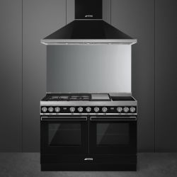 PIANO DE CUISSON 120CM "Portofino" noir/toto