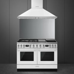 PIANO DE CUISSON 120CM "Portofino" blanc/toto