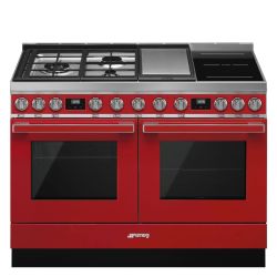 PIANO DE CUISSON 120CM "Portofino" rouge