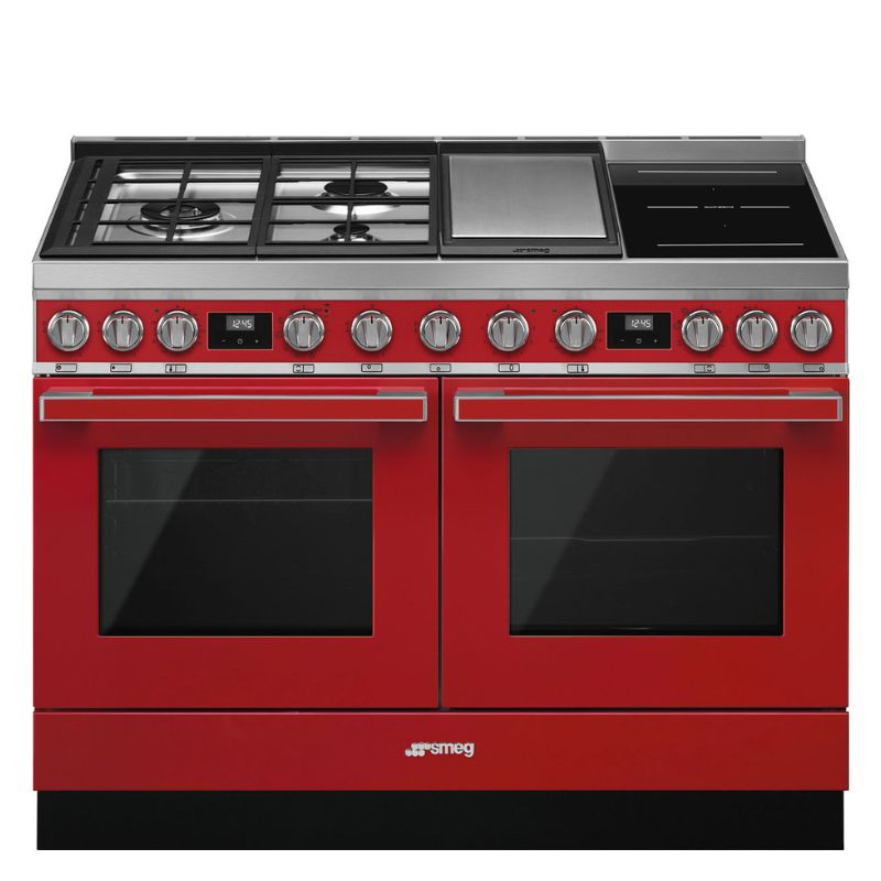 PIANO DE CUISSON 120CM "Portofino" rouge