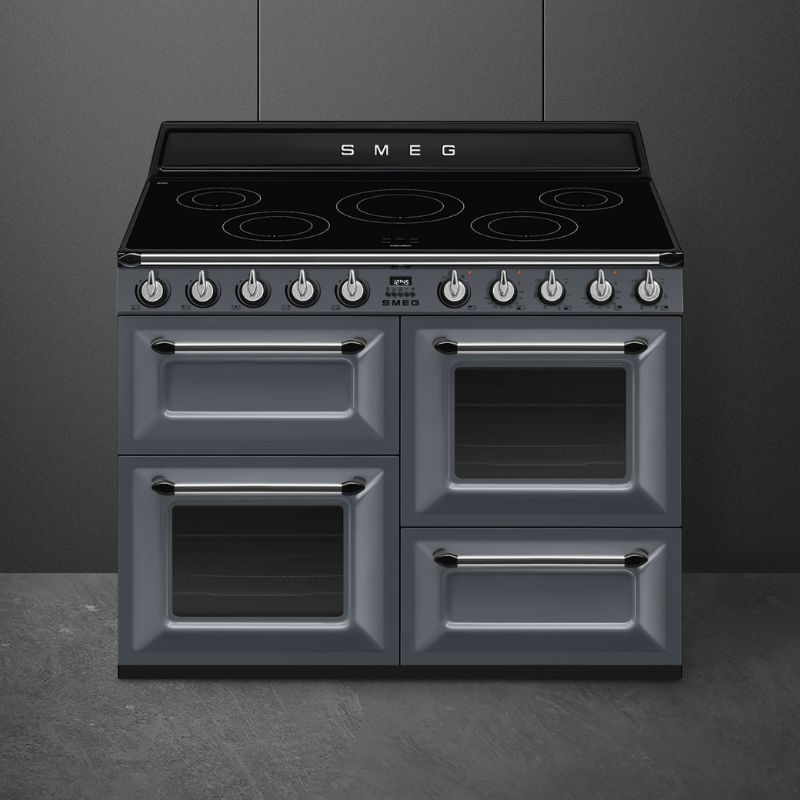 PIANO DE CUISSON INDUCTION 110CM GRIS