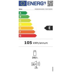 REFRIGERATEUR 146CM - 252L - E - BLANC/toto