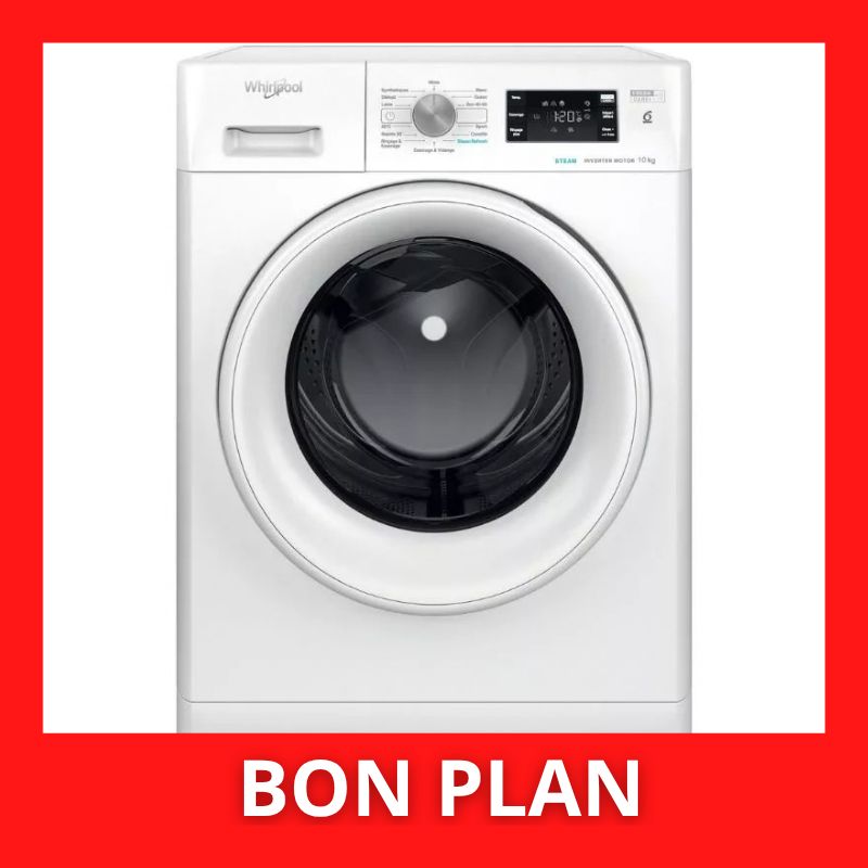 Lave-linge hublot WHIRLPOOL FFB10489WVFR