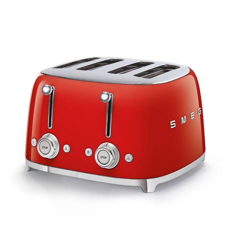 TOASTER 4 TRANCHES ROUGE