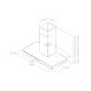 Hotte décorative ELICA PRF0104626A JOY 90CM/toto