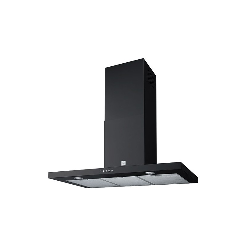 HOTTE BOX 90CM NOIR 740M3H