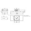 HOTTE PLAFOND AQUA SLIM 100CM NOIRE /toto
