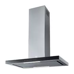 HOTTE ILOT VERRE NOIR ET INOX