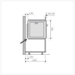 FOUR MF PYRO ECRAN NOIR  INOX 73L /toto